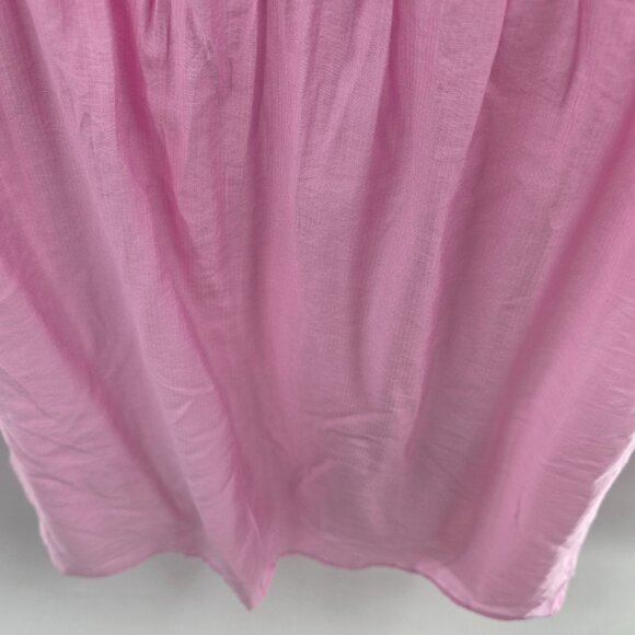 Blu Pepper Pink Feminine Open Back Tie Fairy Puff Sleeve Large - Picture 10 of 15